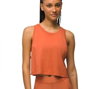 Prana Orange Crop Top